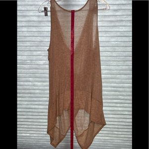 Tan, lightweight summer top